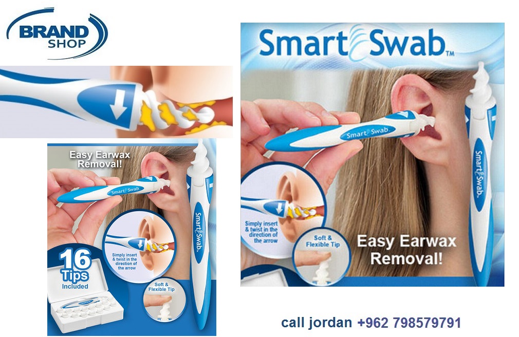 اداة تنظيف الاذن من الشمع و الاوساخ مع 16 رؤؤس غيار Swab Disposable Ear